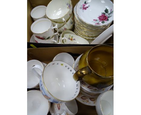 ROYAL WORCESTER ROANOAKE SOUP BOWLS and a quantity of other china