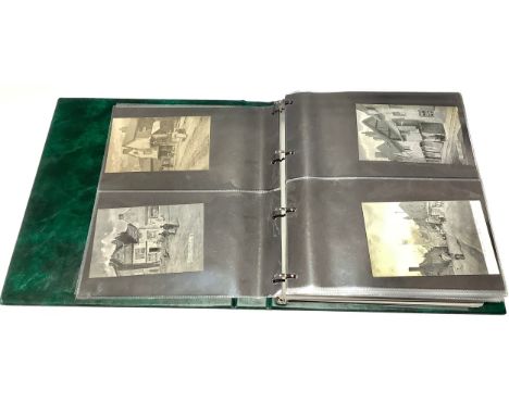 Postcards - a collection of Topographical postcards in a single album with sleeve, various cards including some local Derbysh
