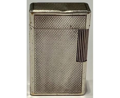 A Dupont silver plated cigarette lighter 