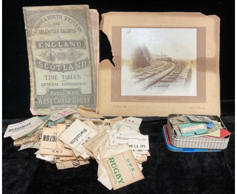 Railwayana - a quantity of luggage/package labels, Great Western Railway, Glasgow and South-Western Railway, LMSR, etc; a Lon