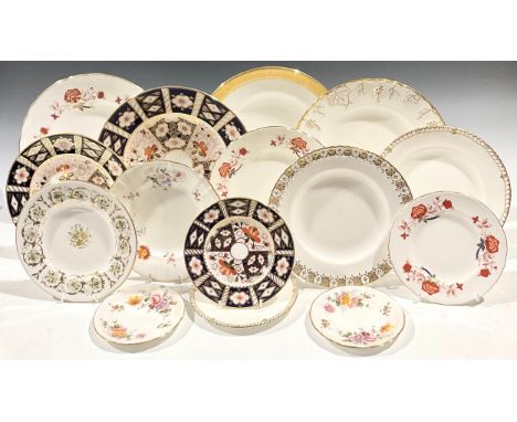 Royal Crown Derby - a 2451 pattern dinner plate, second quality; others, Bali, St. George, Vine; a 2451 pattern dessert plate