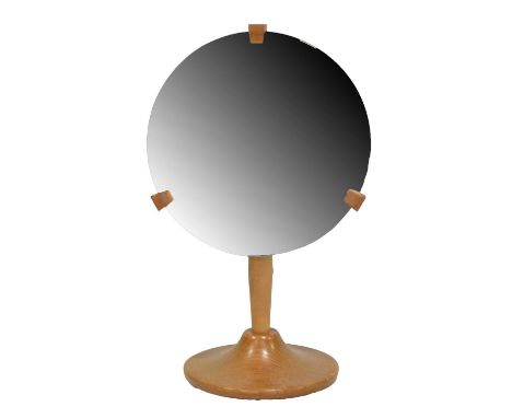 Ercol light elm and beech dressing table mirror, height 52cm.Condition report:There are some scratches and minor dents to the