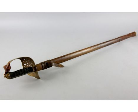 Victorian officer's sword, Regulation Infantry Sword 1892 Pattern, formerly the property of Capt. F. Amber, 2nd Lancashire Fu