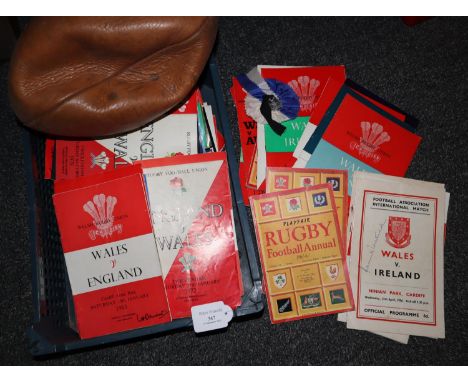Collection of mainly international rugby union programmes to include; all the home nations (Wales, Ireland), Barbarians vs Au