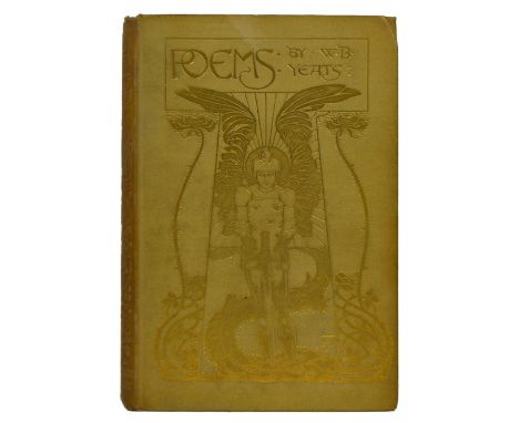 Yeats, William Butler. Poems, first edition, [one of 750 copies], half-title, decorated title-page, tissue guard, original cl