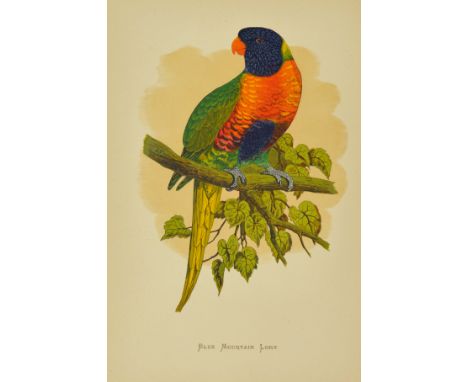 Greene, William Thomas. Parrots in Captivity, 3 volumes, first edition, 81 chromo-lithographed plates, some heightened with g