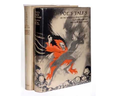 Rackham, Arthur, illustrator. Poe's Tales of Mystery and Imagination, first edition, half-title, 12 coloured plates, tissue g