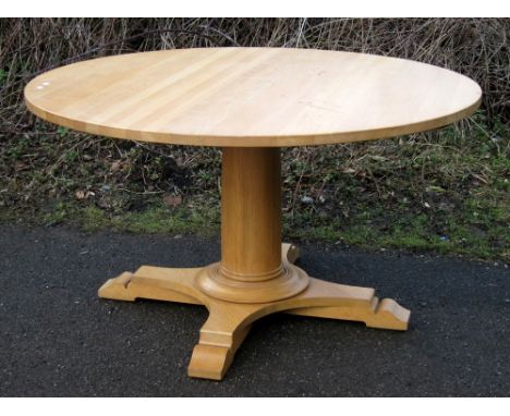 Light oak circular table 