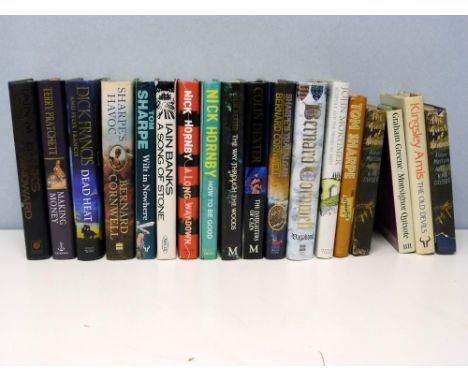 A quantity of modern first editions by various authors to include Iain Banks, Kingsley Amis, Bernard Cornwell, 