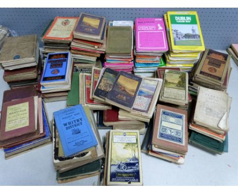 Quantity of Bartholomew linen back maps, together with other later maps to include Ordnance Survey 