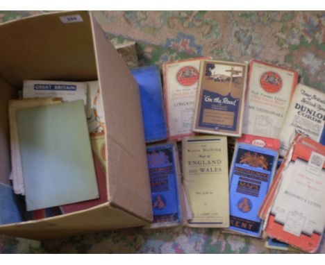 20+ VARIOUS ROAD MAPS INCLUDING ORDNANCE SURVEY, 1930'S ONWARDS  