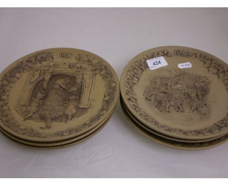 6 POOLE POTTERY PICTURE PLATES EACH LTD TO 5000
