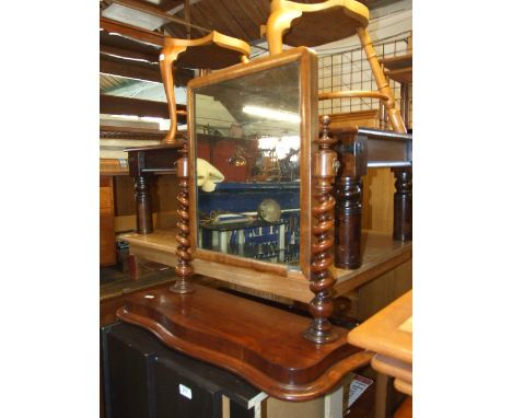 VICTORIAN BARLEY TWIST SWING MIRROR 