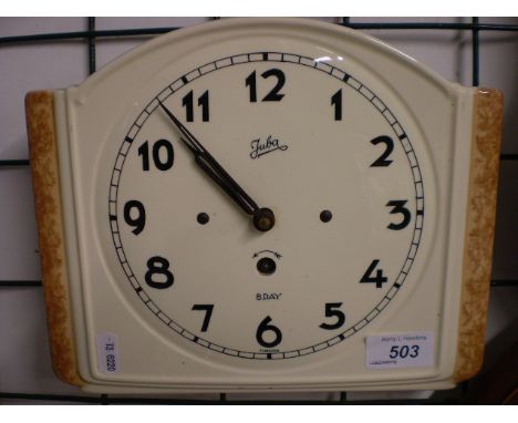 JUBA VINTAGE WALL CLOCK C.1930'S WITH KEY 