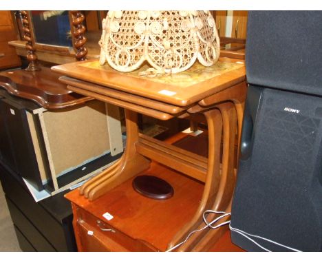 NEST OF TILE TOP TABLES 