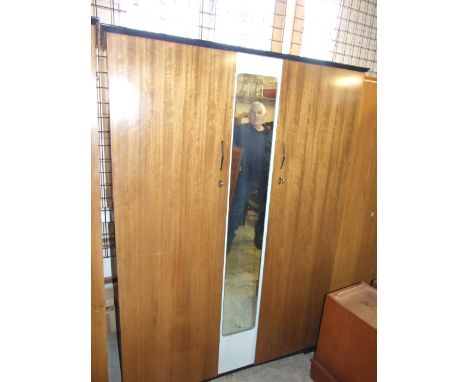 RETRO LIMELITE WARDROBE WITH CENTRAL MIRROR 