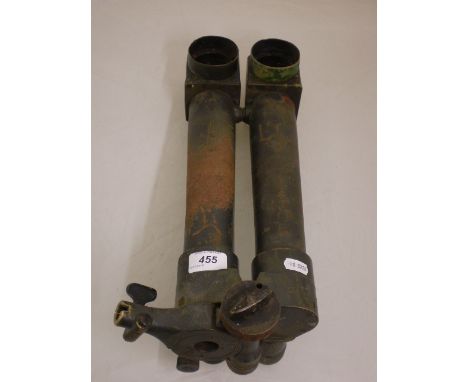 LARGE VINTAGE MILITARY FOLDING BINOCULARS 