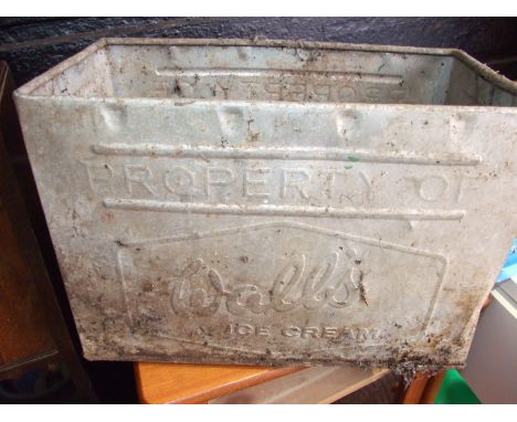 VINTAGE ALLOY WALLS ICE CREAM BOX