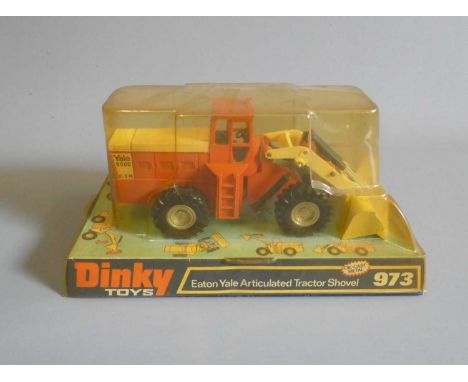 Dinky 973 Eton Yale Tractor Shovel in display packing, box good, model excellent (Est. plus 24% buyer's premium inc. VAT)