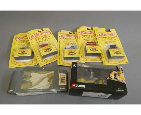 Late issue diecast models including Matchbox recreations, Corgi Concorde and Auto Giro, boxed, good to mint (Est. plus 24% bu
