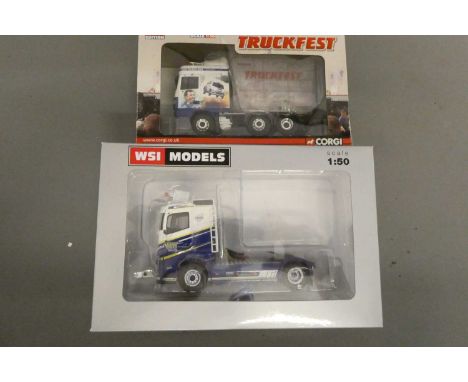 WIS model Volvo truck tractor cab unit, and Corgi DAF Truckfest Colin McRae model, boxed, excellent (Est. plus 24% buyer's pr