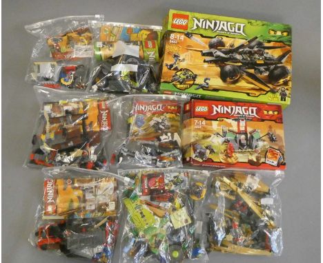 A quantity of boxed and loose Lego Ninjago to include Masters of Spinjitzu 2254 and 9444, boxed with instructions, and unboxe