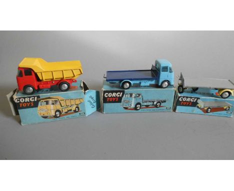 Corgi 457 ERF Lorry, 101 Trailer, and a 458 ERF Earth Dumper, boxes fair to poor, models excellent (3) (Est. plus 24% buyer's