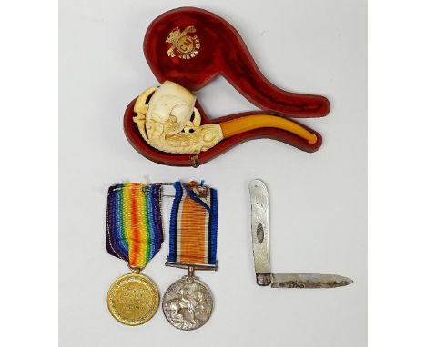 Medals etc. - 515190 CPL.H.G. J. Piper R.E (Royal Engineers) WWI The Great War 1914-1919 medal and 1914-1918 medal, cased mee