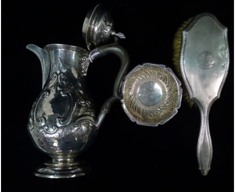 Assorted Silver - A silver ewer with embossed decoration, Chester 1904 , maker's marks for George Nathan &amp; Ridley Hayes, 