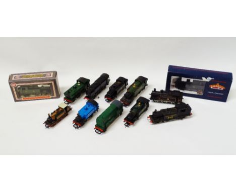 Hornby and Bachmann 00 Gauge - A 32-228 3F Fowler Jinty 47266, a GWR 0-4-2 Engine, a GWR No.4589 2-6-2, GWR No.8751 0-6-0, a 