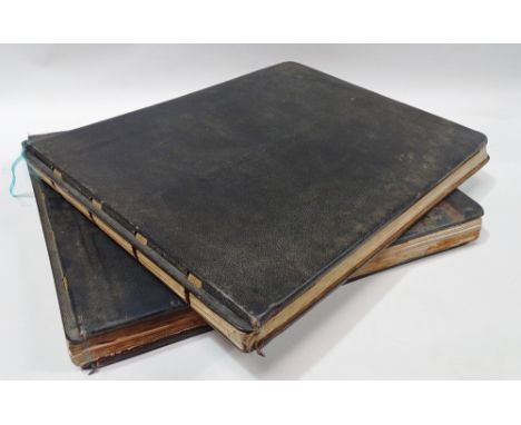 Ordnance Survey Maps - 1 inch:1 mile scale, two elephant size bound folders containing detailed planning maps of Cornwall and