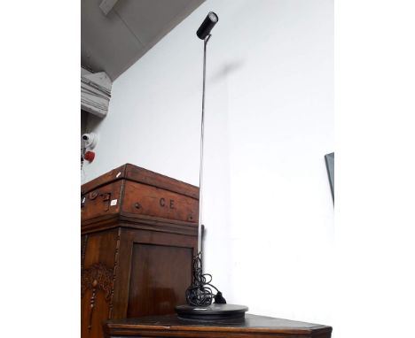 A retro chromed stem spot lamp 