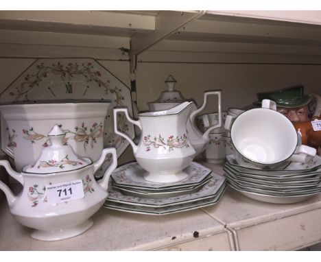 Eternal Beau tea wares, teapot, clock etc 