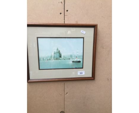 A signed Peter Markgraf print (possibly River Mersey?) 