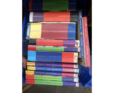 A collection of Harry Potter books to include 3 first editions (The Half-Blood Prince,The Deathly Hallows and The Order of th