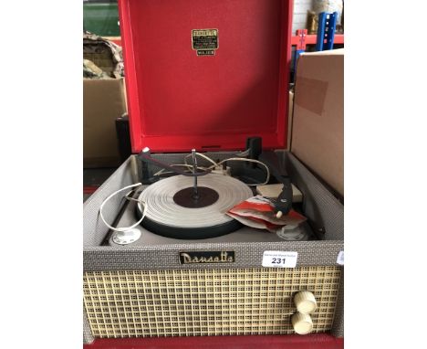 A vintage Dansette record player 