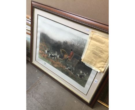 After Haywood Hardy, 'A Short Cut To The Meet', Ltd edition colour print by Thomas Ross Ltd, framed and glazed. 