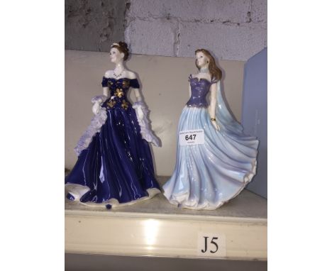 Two Royal Worcester lady figures 