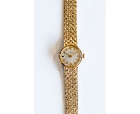 A 9ct gold Marvin Ladies bracelet watch, approx 21gms gross, side wind, circa early 1960's