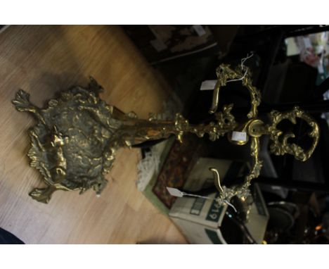 A late Victorian, country pursuits themed umbrella/stick stand decorated with a hound, hunting horn and other flora and fauna