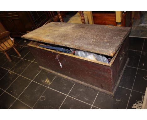 A tool box, complete with a collection of various tools