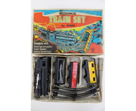 A boxed Marx Mechanical Train Set, '528', made in USA 