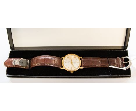 Rytima, Swiss gold plated side wind, 1950's gentleman's wrist watch