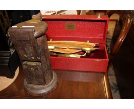 Two clock makers tools, one marked Blaylock, Carlisle, patent 6047 (2)