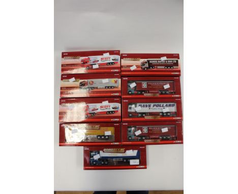 Corgi Roadscene boxed 1/76 scale commercial vehicles x 9 