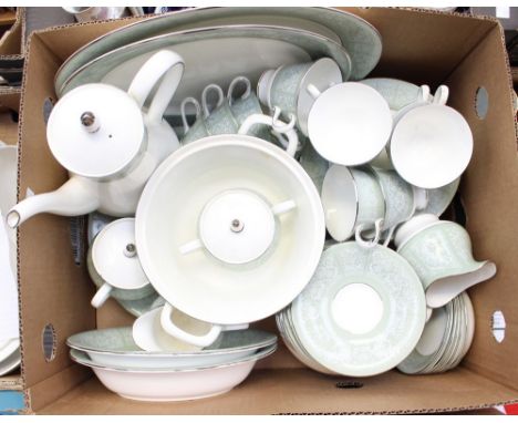 Wedgwood part dinner service, tea service and coffee pot (one box) 