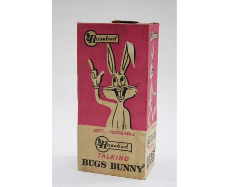 A boxed Rosebud Talking Bugs Bunny, 1961, Mattel, talking mechanism as found 