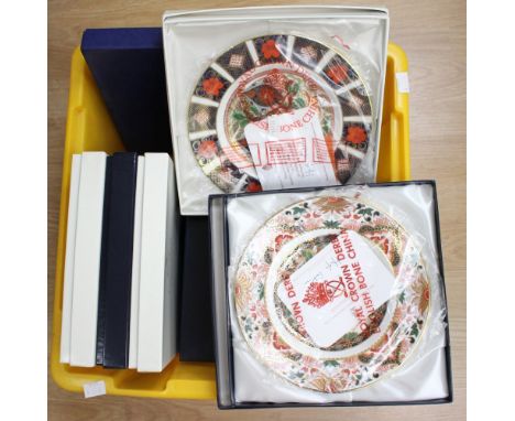Ten Royal Crown Derby 'Imari' Christmas plates (one box) 