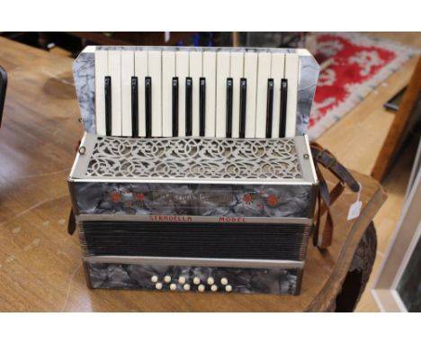 A piano accordion, 12 bass, 'The Viceroy Accordion made in Saxony'.