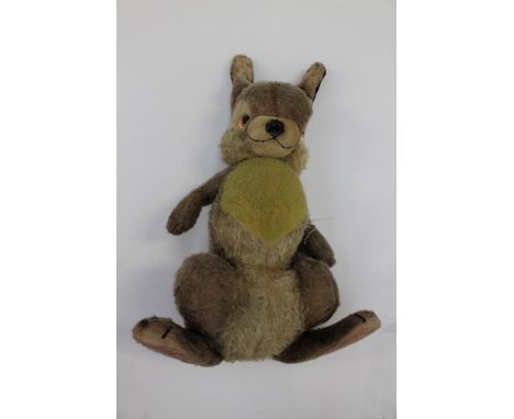 'Thumper' the rabbit from Disney's 'Bambi' - made by Merrythought, mohair fabric stitched label to foot, circa 1957